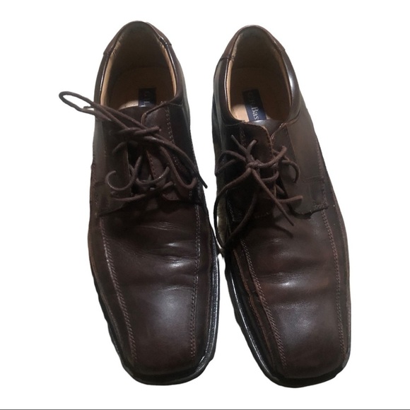 Men’s Leather lace up Brown Shoes Size10,5  in Excellent Used Conditi - Picture 3 of 14